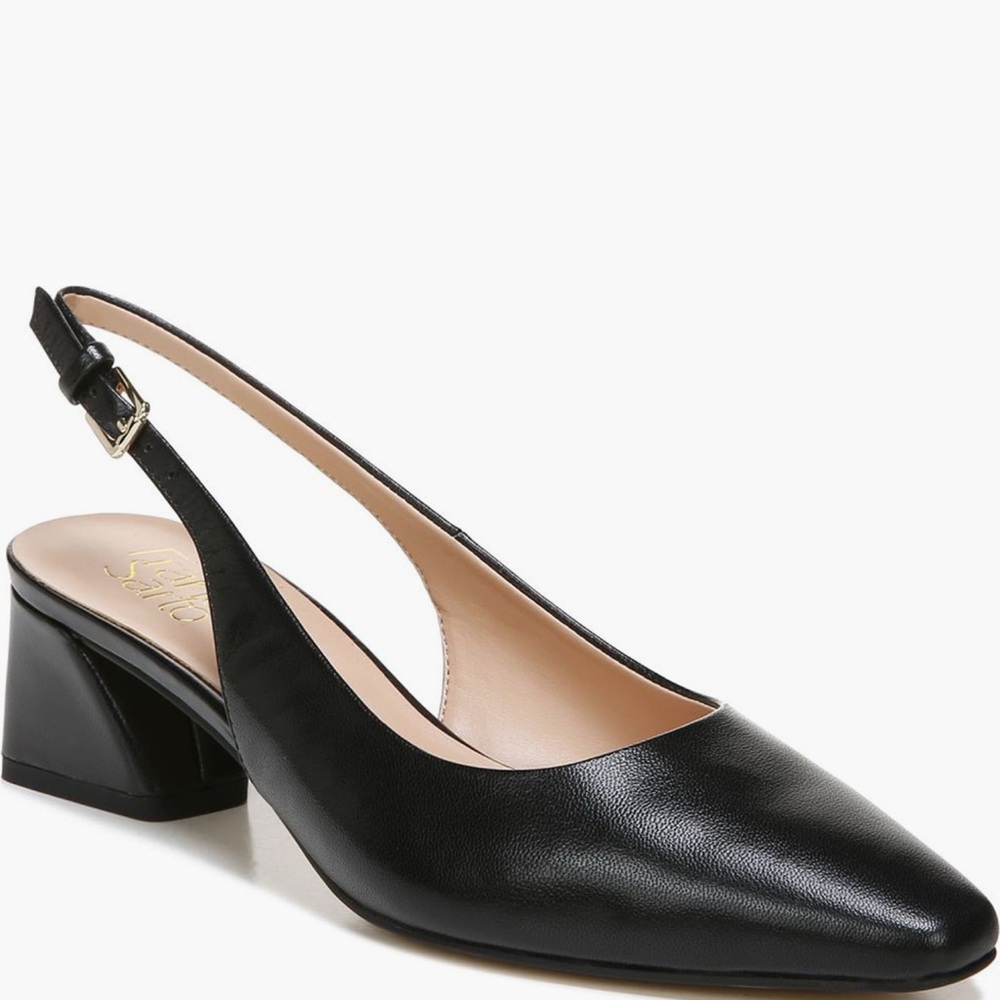 Franco Sarto Black Slingback Heels